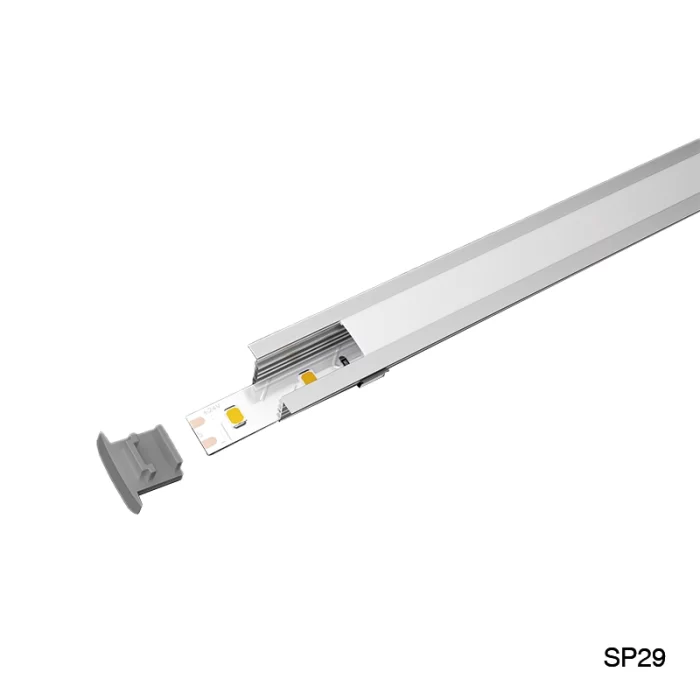 LED Profile - 2 meters compressed covers and caps / CN-SL08 L2000*22*14.27mm - Kosoom SP25-LED Aluminium Profile--03