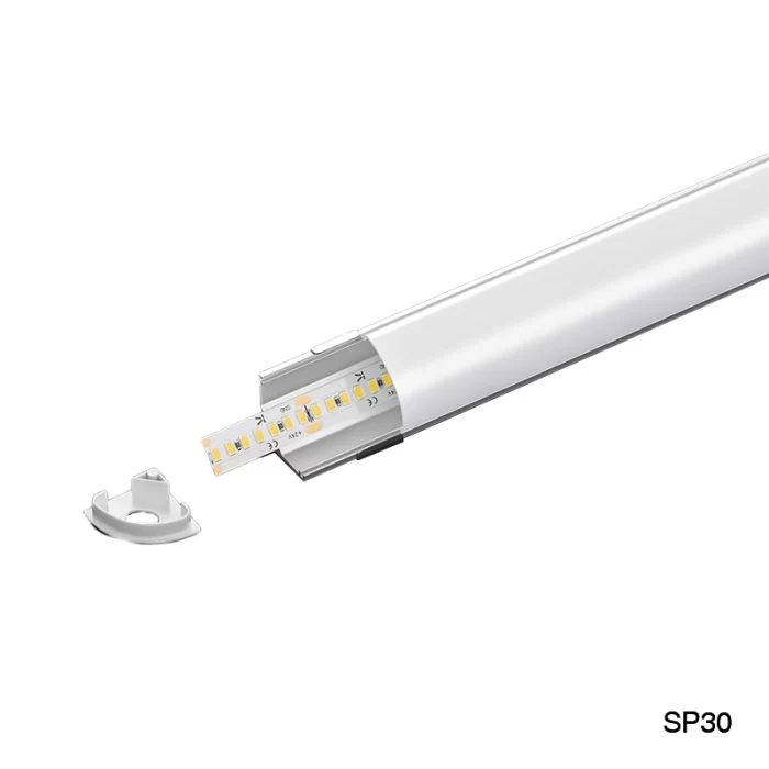 LED Profile - 2 meters compressed covers and caps / CN-SL09 L2000*15.8*15.8mm - Kosoom SP30-LED Aluminium Profile--03