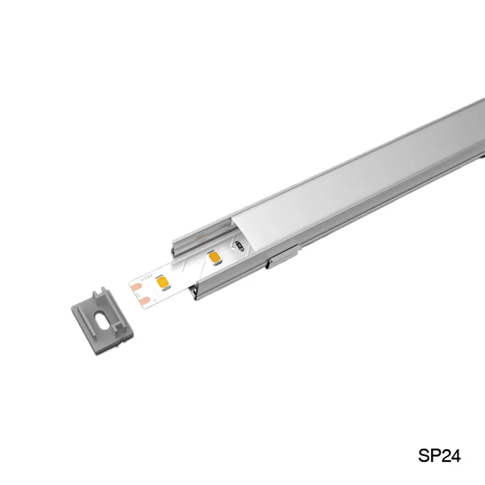 LED Profile - 2 meters compressed covers and caps / CN-SL03 L2000*20*15mm - Kosoom SP24-LED Strip Profile--03