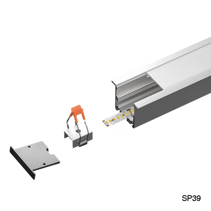 LED Profile - 2 meters compressed covers and caps / CN-SU03 L2000*50*35mm - Kosoom SP39-LED Profile--03