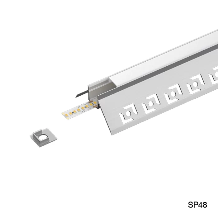 2 meters compressed covers and caps / CN-SA05 L2000*47.3*22.6mm - LED Profile - Kosoom SP48-LED Strip Profile--03