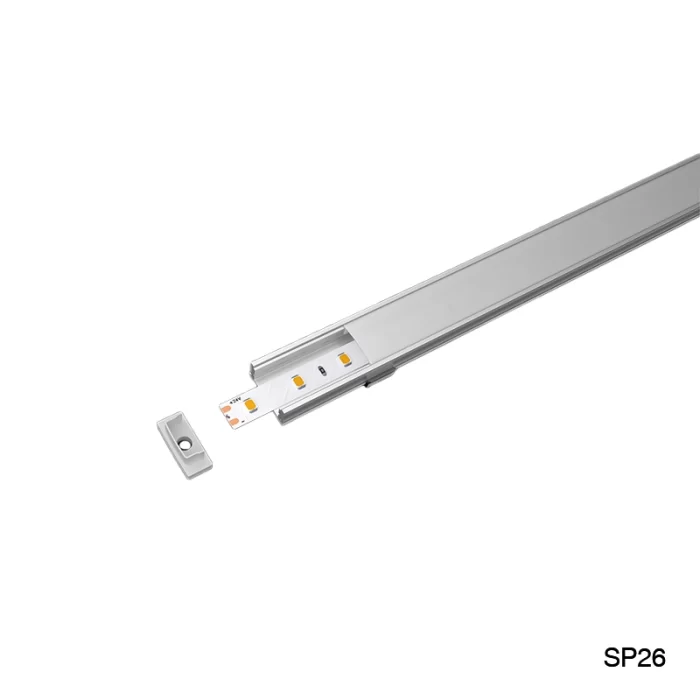 LED Profile - 2 meters compressed covers and caps / CN-SL05 L2000*17.4*7mm - Kosoom SP26-LED Aluminium Profile--03