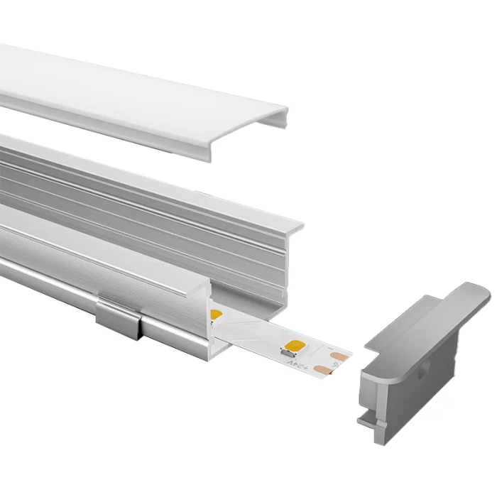 LED Profile - 2 meters compressed covers and caps / CN-SL15 L2000*43*20mm - Kosoom SP36-LED Strip Profile--04