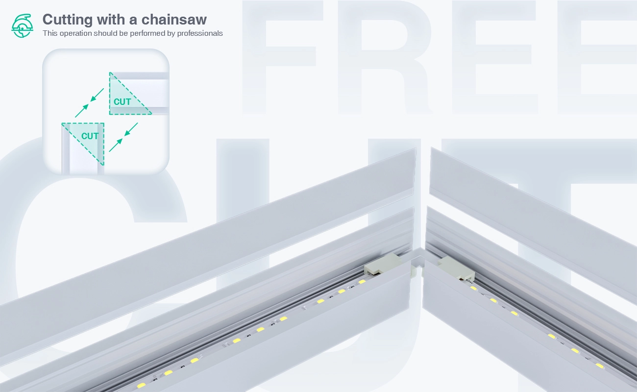 LED Profile - CN-SL04 L2000*27.2*15mm /  2 meters compressed covers and caps - Kosoom SP41-LED Aluminium Profile--06