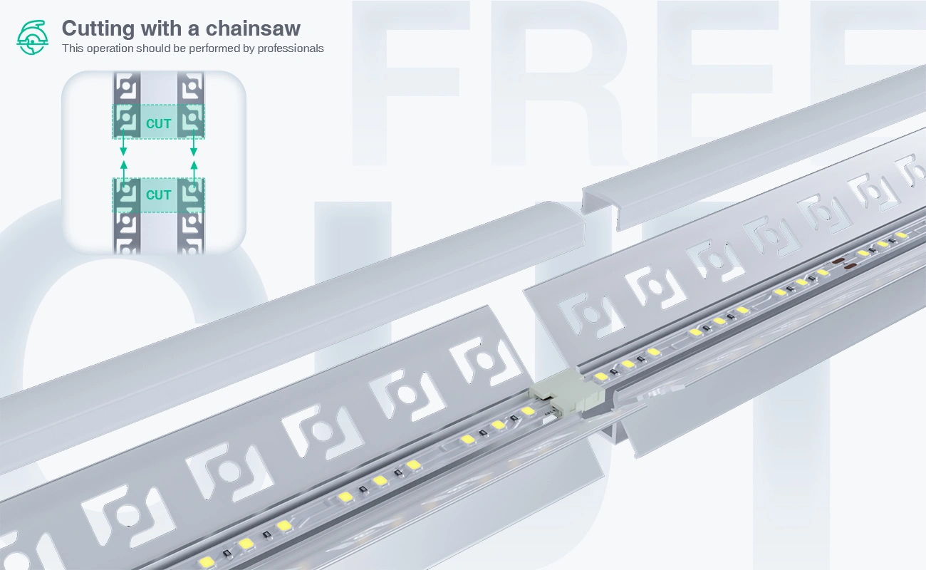 2 meters compressed covers and caps / CN-SA04 L2000*46.27*23.2mm - LED Profile - Kosoom SP47-LED Strip Profile--06