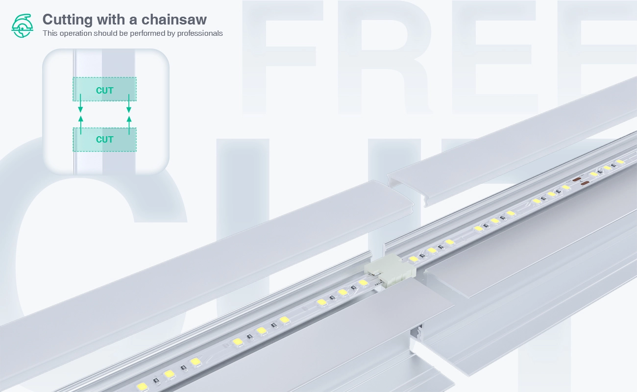 2 meters compressed covers and caps / CN-SA02 L2000*61.8*13.8mm - LED Profile - Kosoom SP49-LED Strip Profile--06