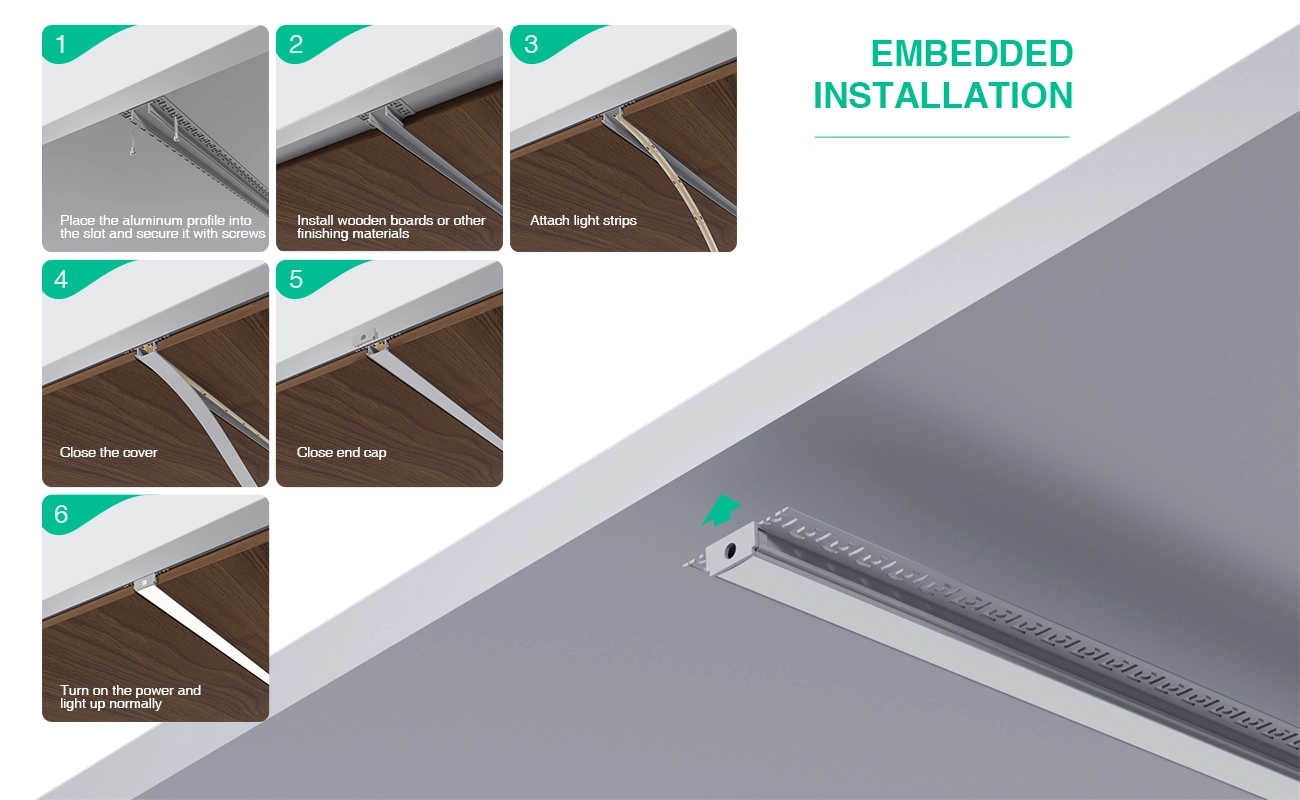 2 meters compressed covers and caps / CN-SA02 L2000*61.8*13.8mm - LED Profile - Kosoom SP45-LED Aluminium Profile--07