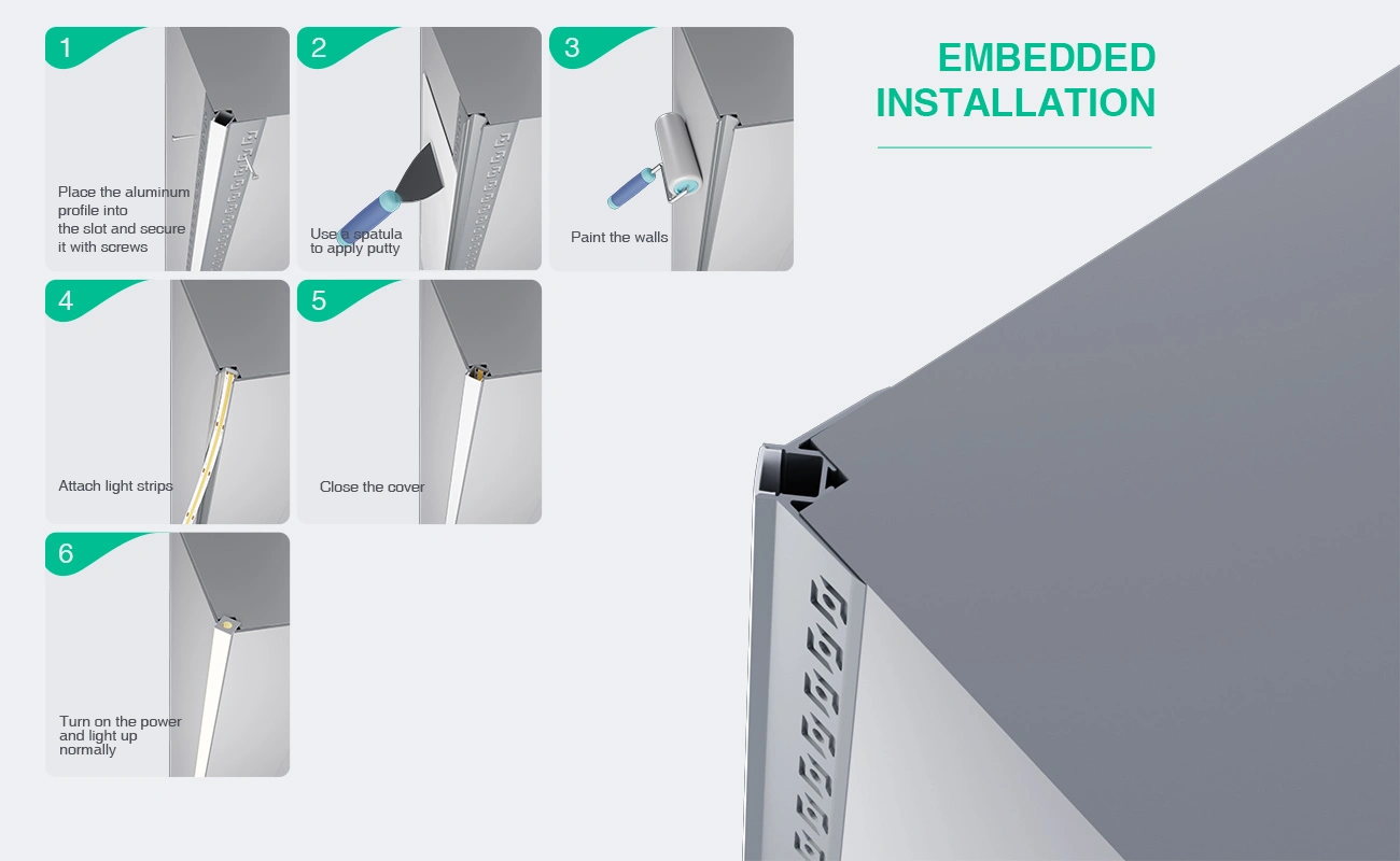 2 meters compressed covers and caps / CN-SA05 L2000*47.3*22.6mm - LED Profile - Kosoom SP48-LED Profile--07