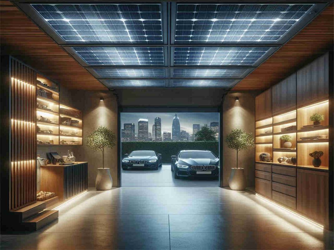 garage Solar-Powered Recessed Lights