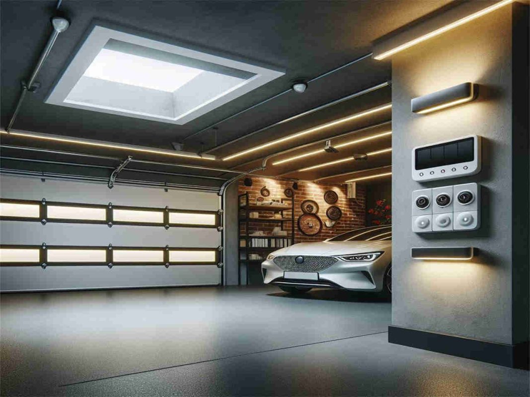 garage recessed light Integrated with Security System