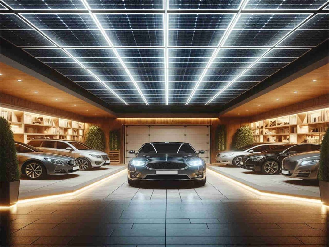 garage Solar-Powered Recessed Lights