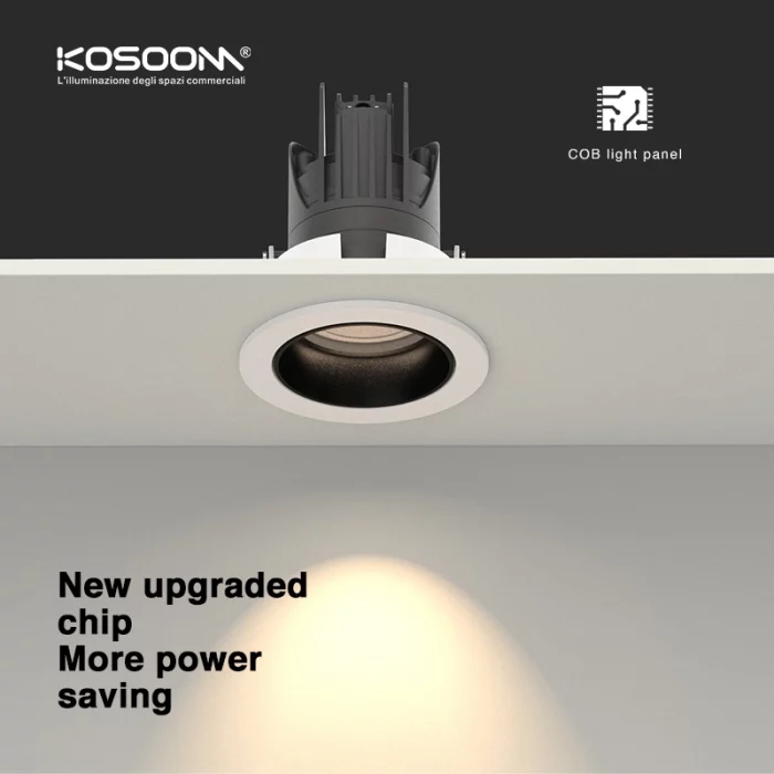 C0601 – 1-10W 2700-6500K 24˚N/B Ra80 Black+White – Track Light Fixtures Kosoom-Bathroom Track Lighting--05