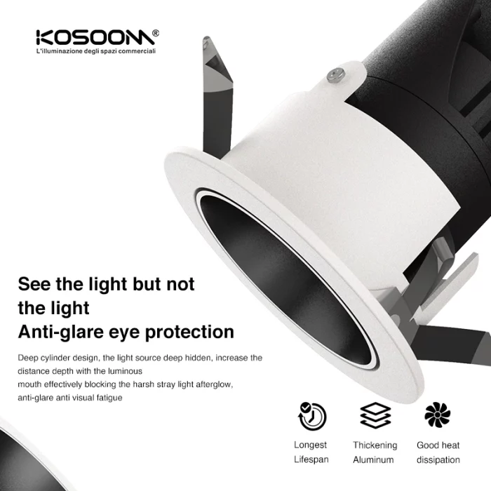 C0601 – 1-10W 2700-6500K 24˚N/B Ra80 Black+White – Track Light Fixtures Kosoom-Ceiling Track Lighting--06