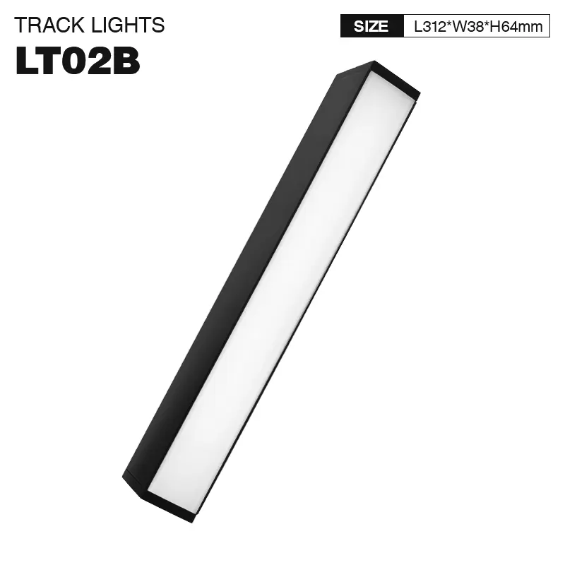 LT02B - 6W/4000K/Nero/410lm/110˚/CRI≥80/UGR≤26/PF0.9 - Modular LED light Kosoom-Track Lighting--1