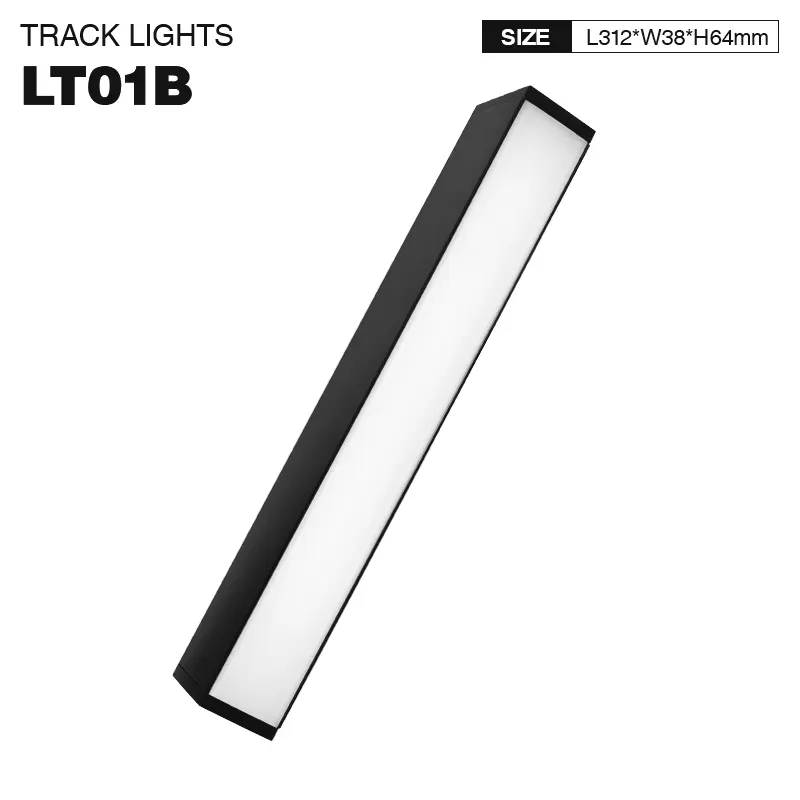 LT01B - 6W/4000K/Nero/570lm/30˚/CRI≥80 - Modulare LED Light Kosoom-White Linear Lighting--1