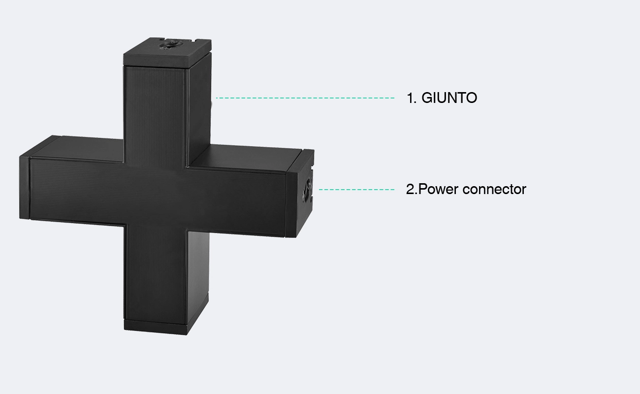 LT01X - Nero/PF0.9 - Modulare LED Light Accessories Kosoom-Accessories--2