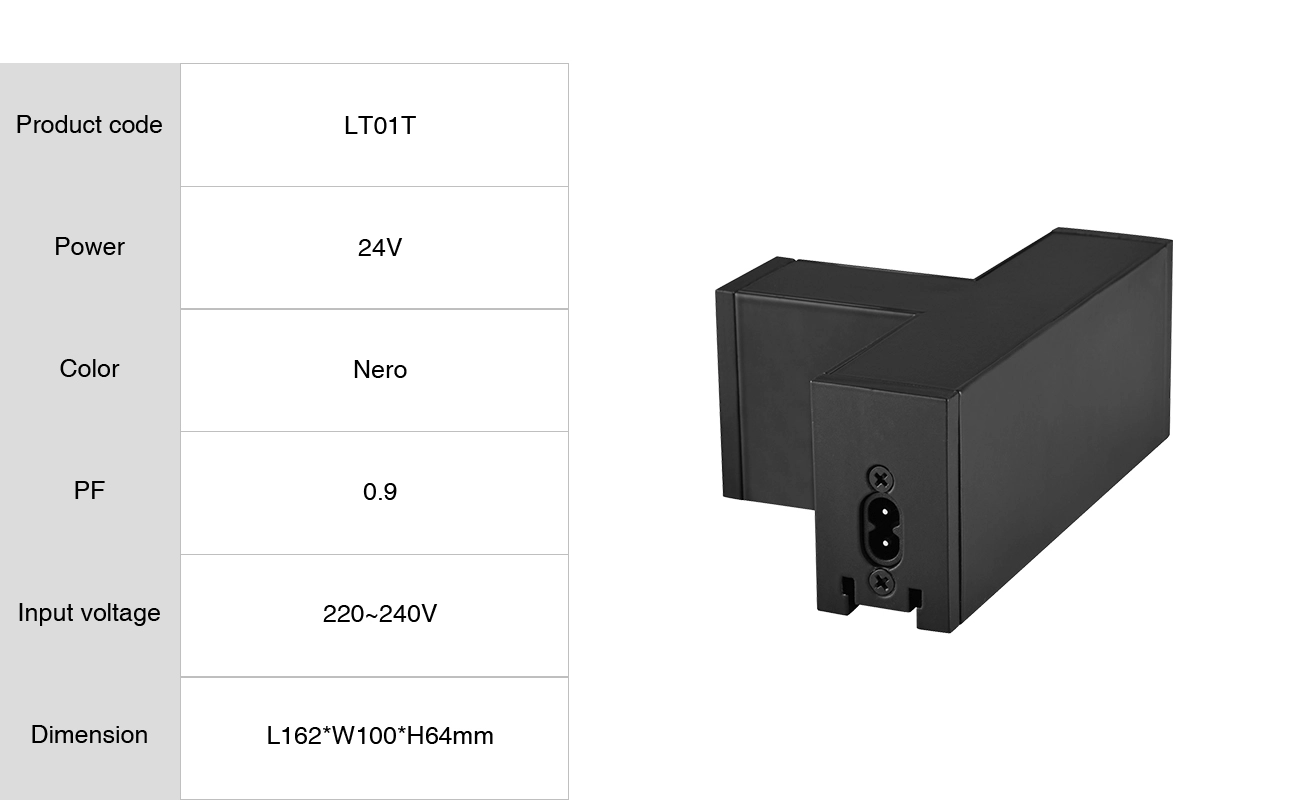 LT01T - Nero/PF0.9 - Modulare LED Light Accessories Kosoom-Accessories--3